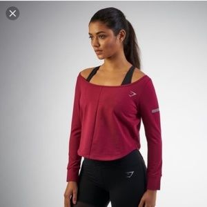 Gymshark Nikki Blackketter Studio Jumper Beetroot